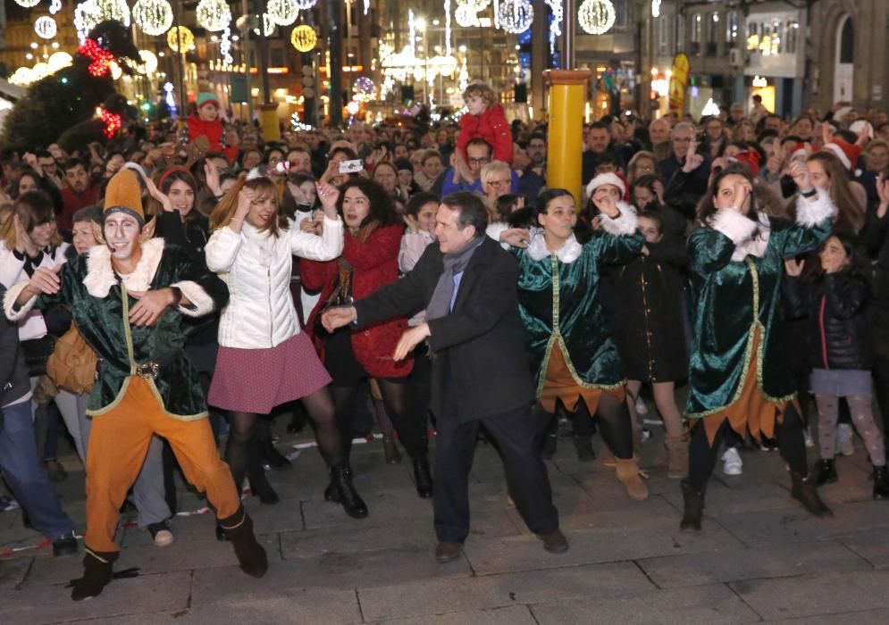 Flashmob en Porta do Sol.