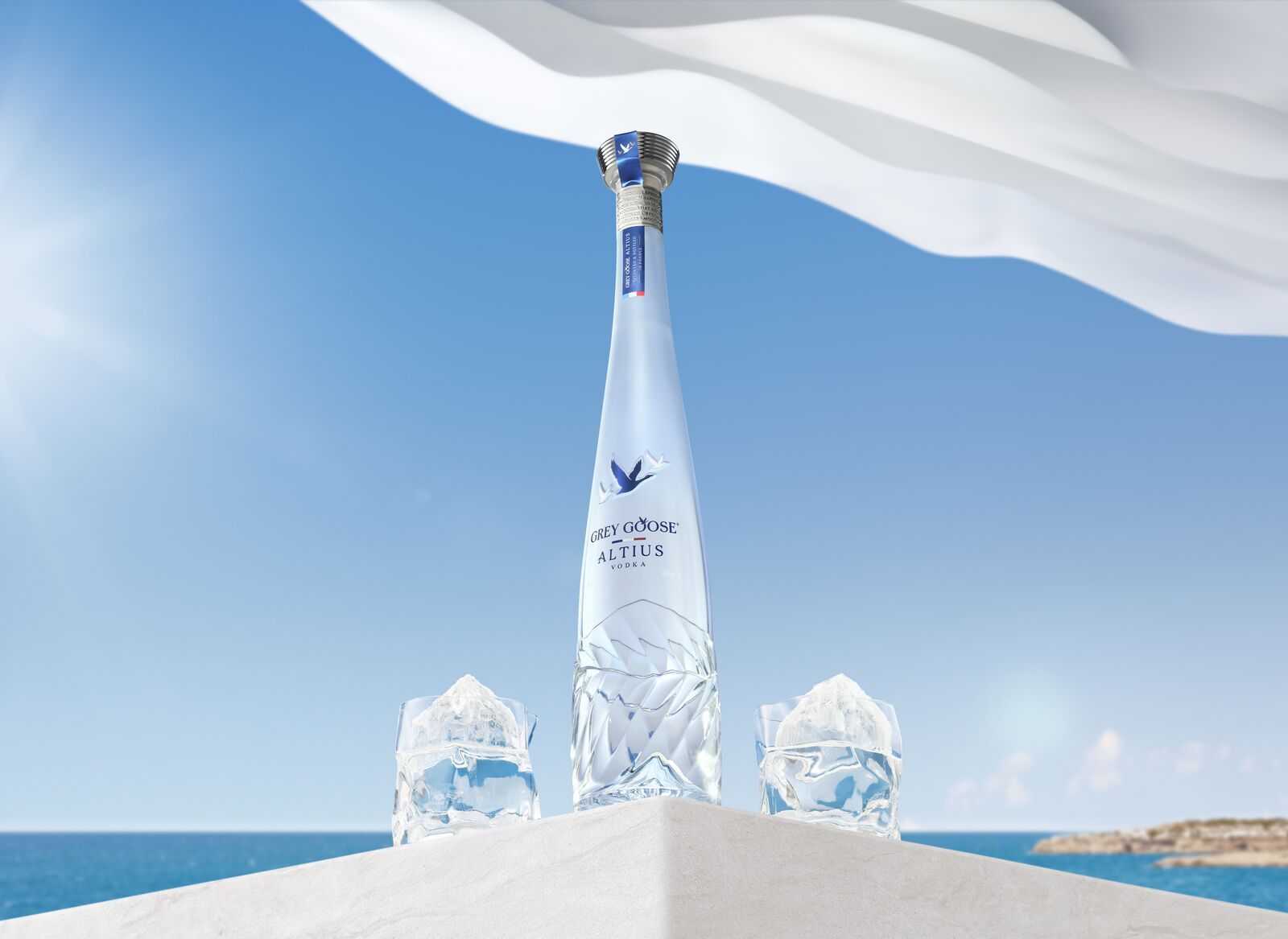 5.grey goose altius on the rocks