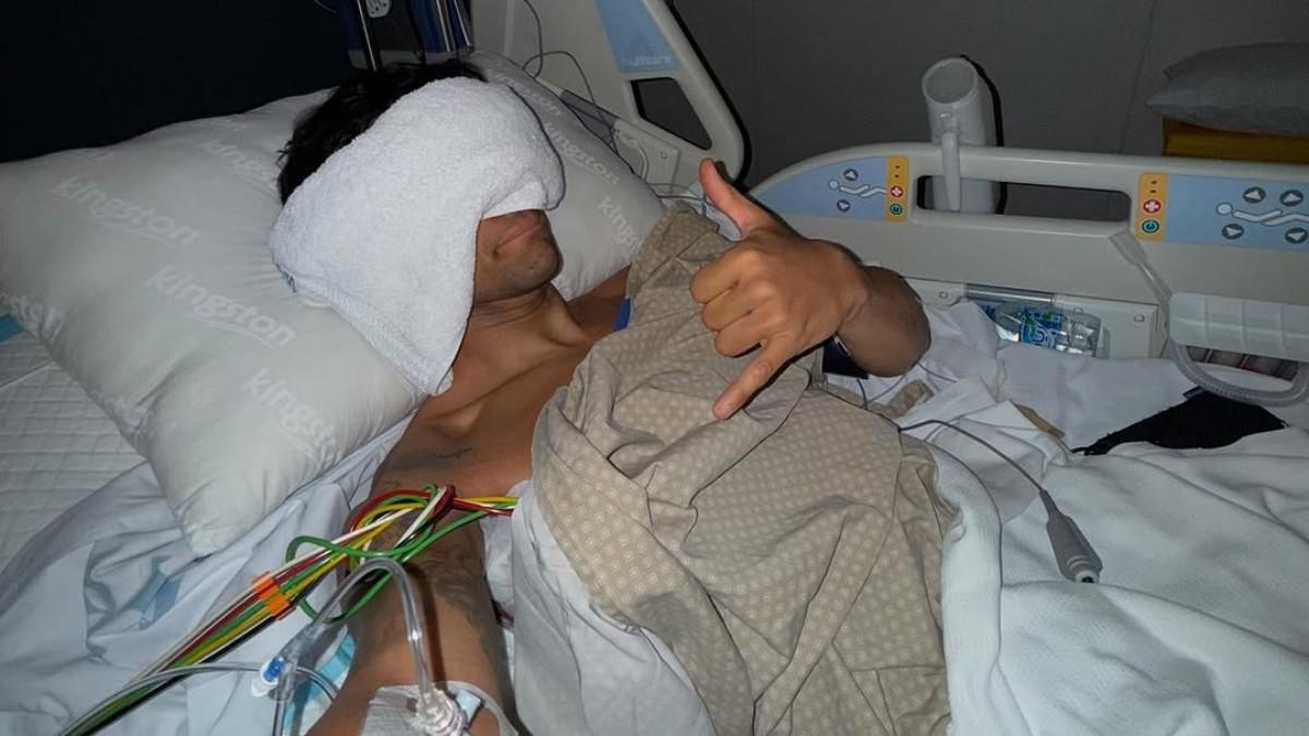 Jorge Martín, en el Hospital de Hamad