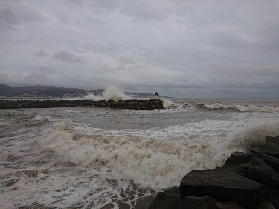 Estat de la mar durant el temporal