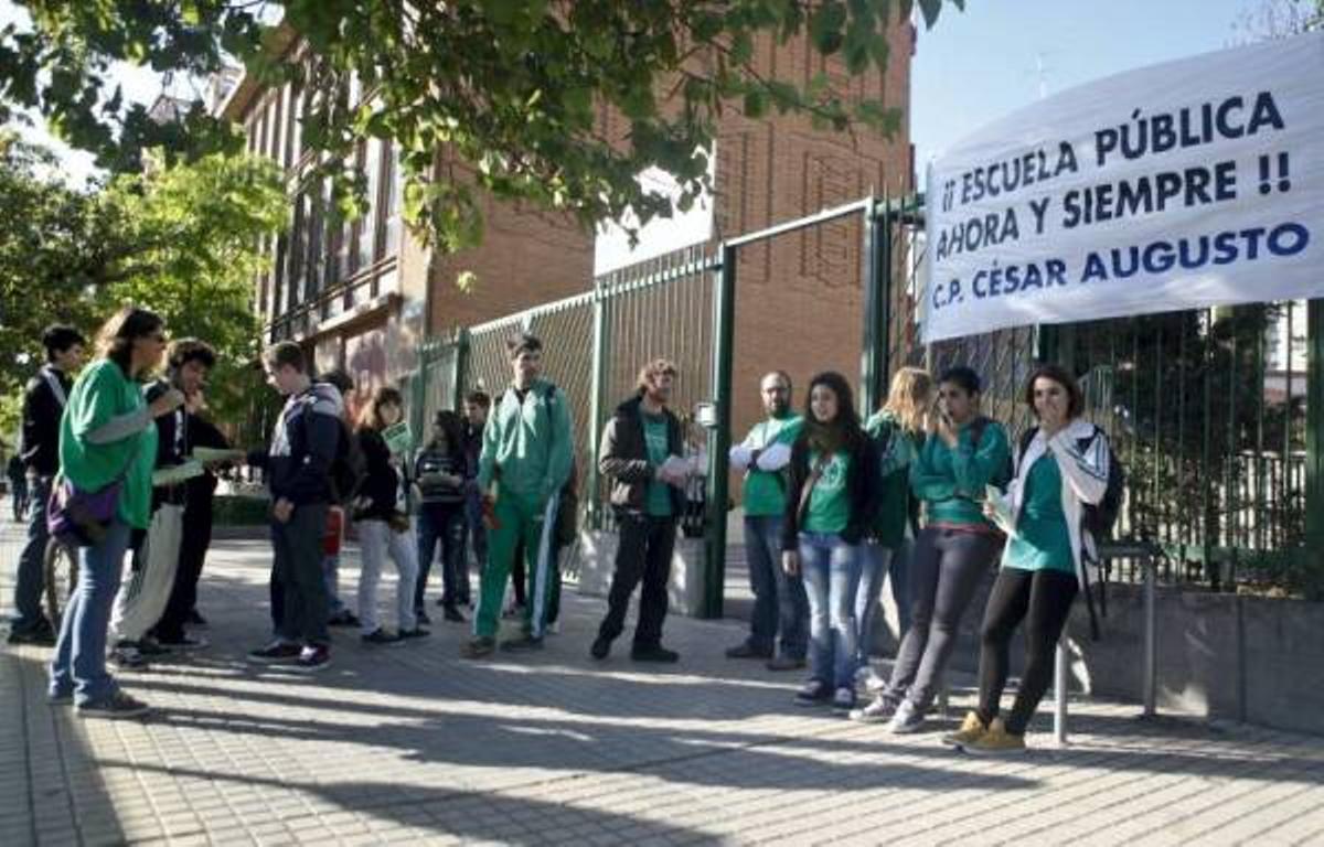 Las imágenes de la jornada de huelga de la enseñanza