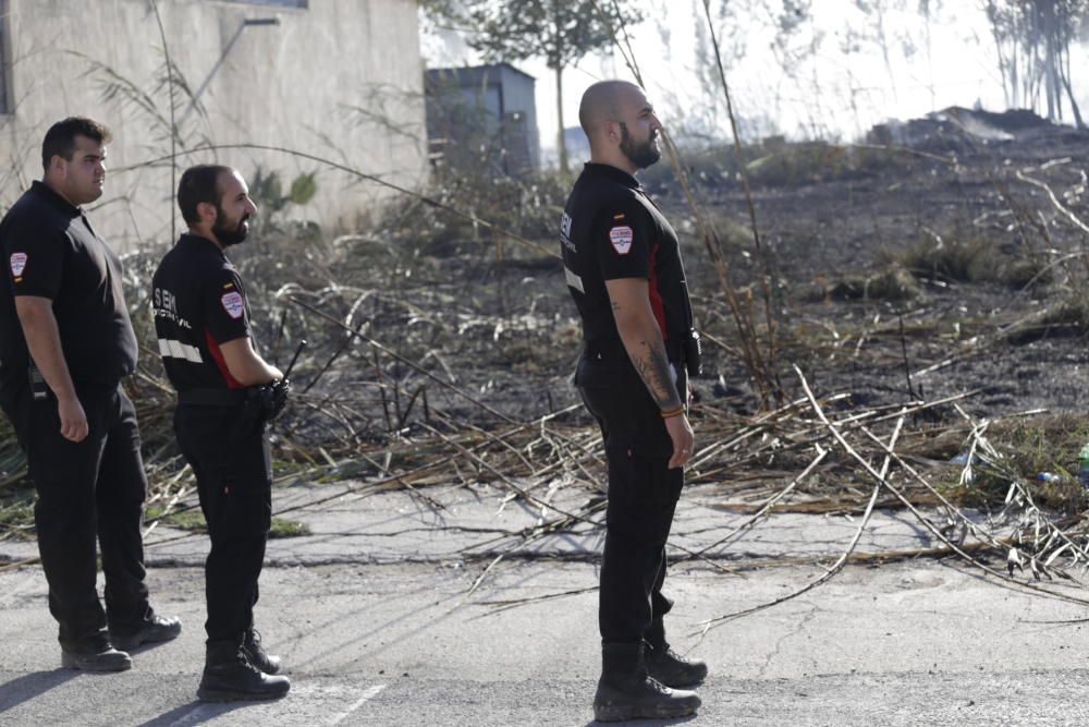 Sofocado un incendio que ha afectado a 100m2 en Puente Tocinos