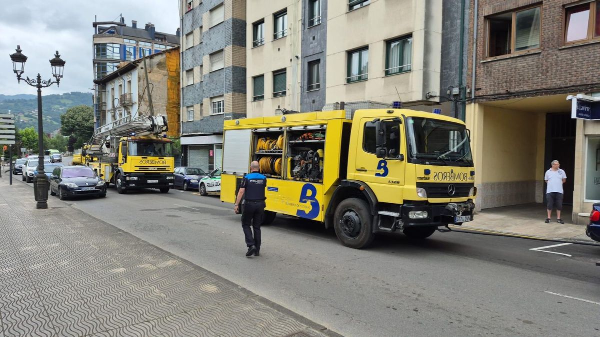 La zona del incendio.