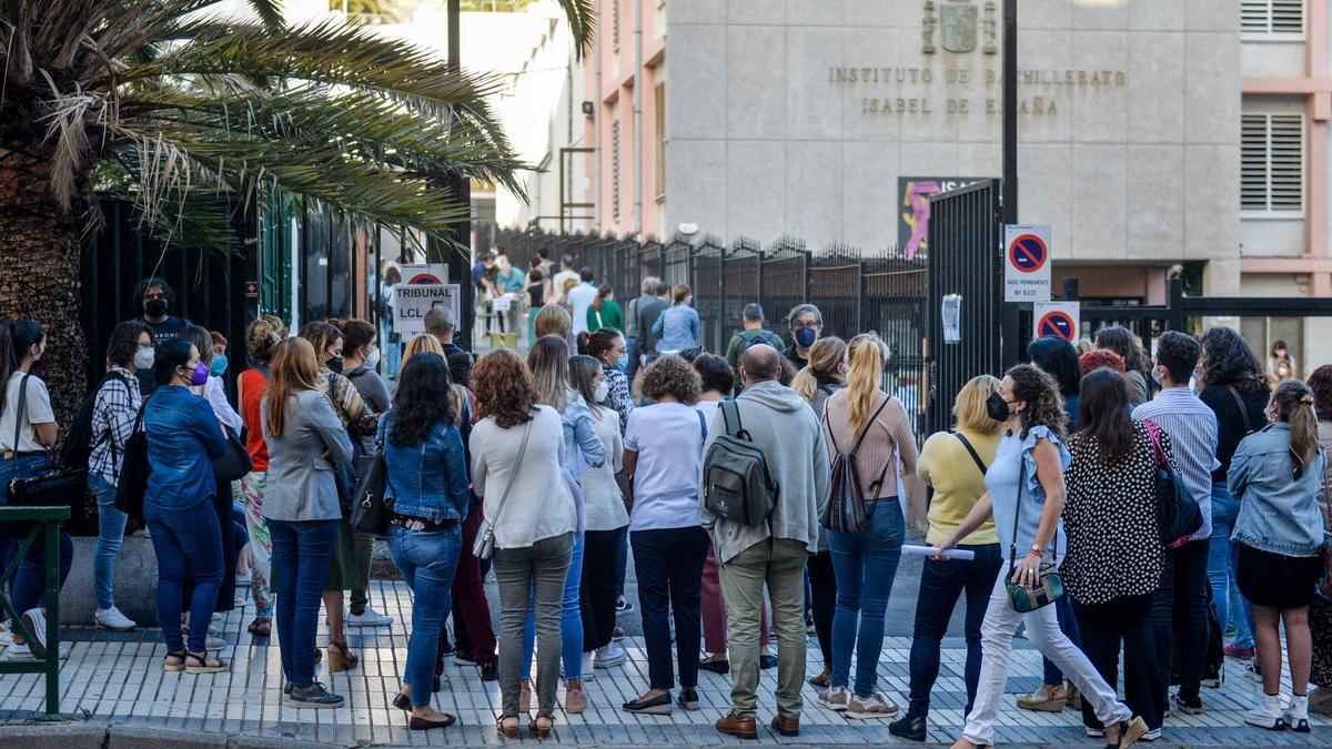 Imagen de archivo de las últimas oposiciones de docentes de Secundaria.