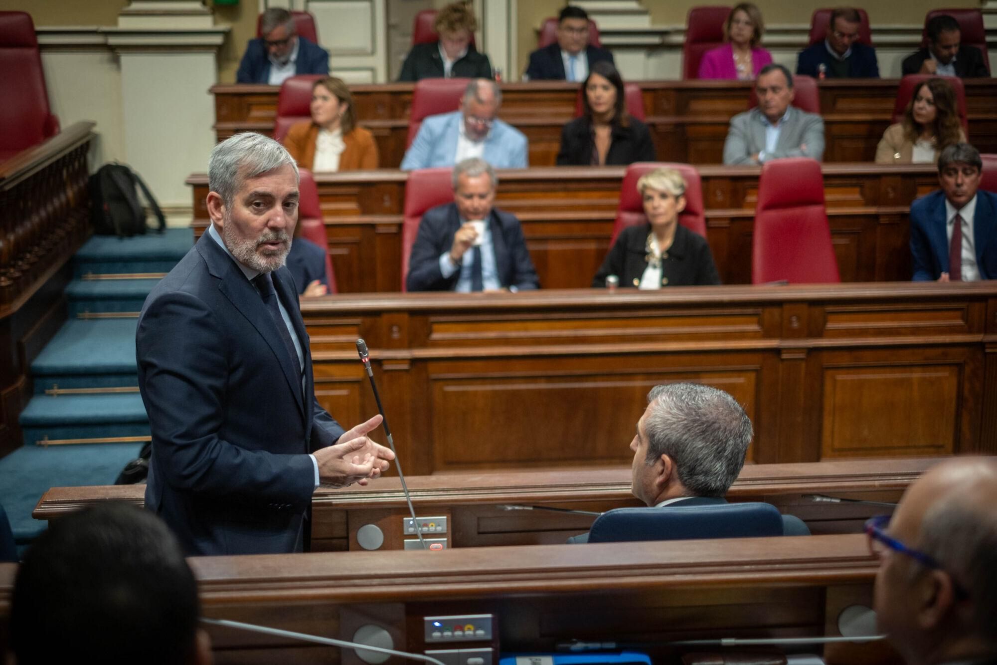 Pleno del Parlamento de Canarias.
