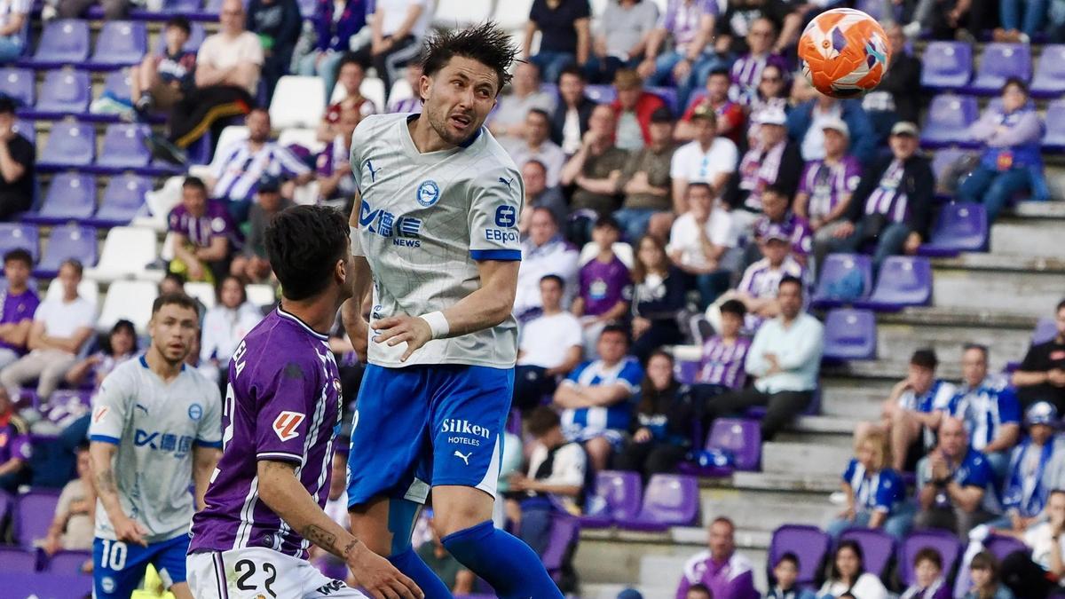 Facundo Garcés, en un partido con el Alavés.