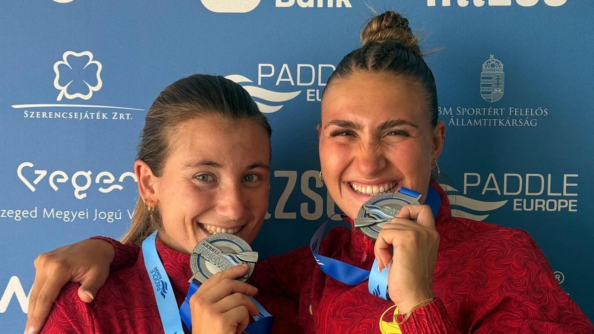 Claudia Couto lideró la cosecha pontevedresa en el Europeo de piragüismo junto a Elena Gómez.