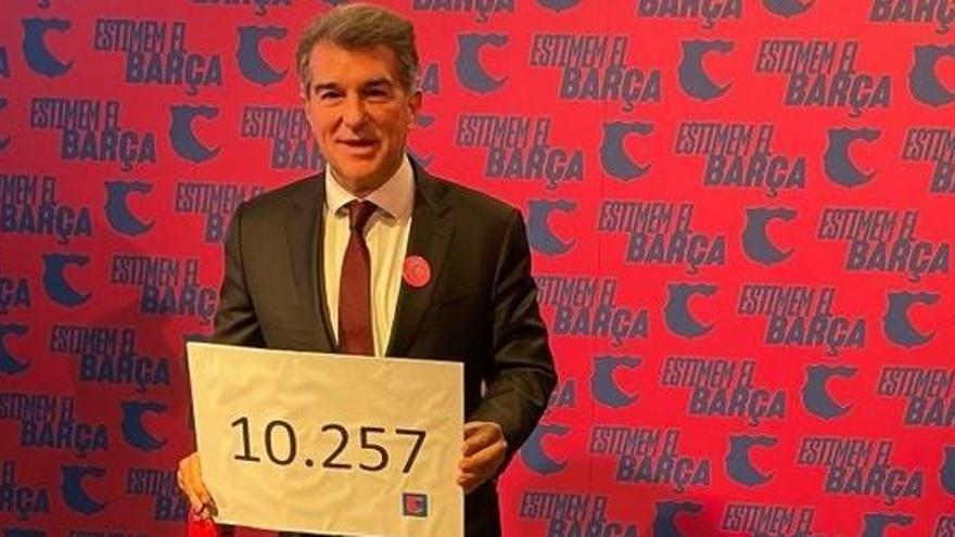 El candidato a la presidencia del FC Barcelona Joan Laporta.