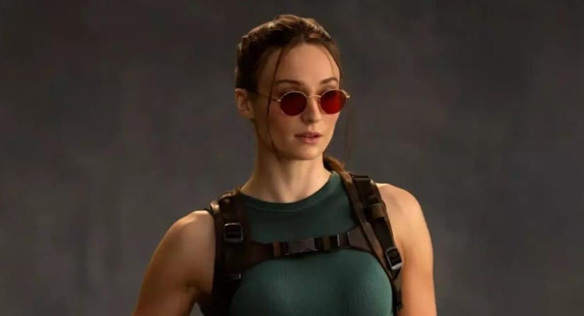 Sophie Turner, en el papel de Lara Croft.