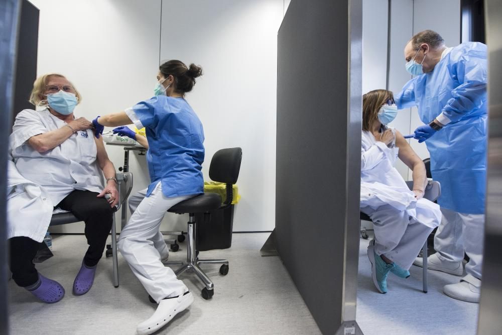 Vacunació a l'Hospital Sant Joan de Déu