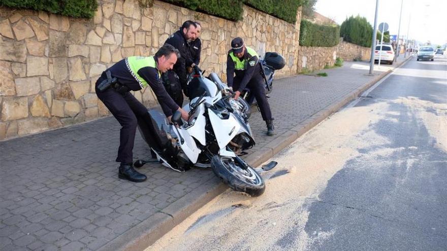 Accidente sin heridos en la calle Madres Escolapias