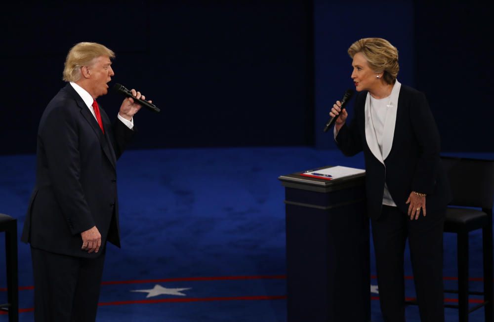 Segundo debate electoral entre Hillary Clinton y Donald Trump