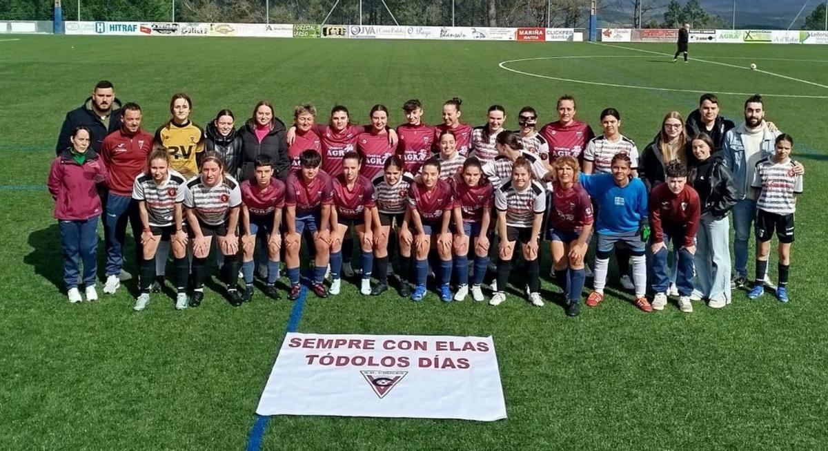 Partido del equipo femenino del Cruces.