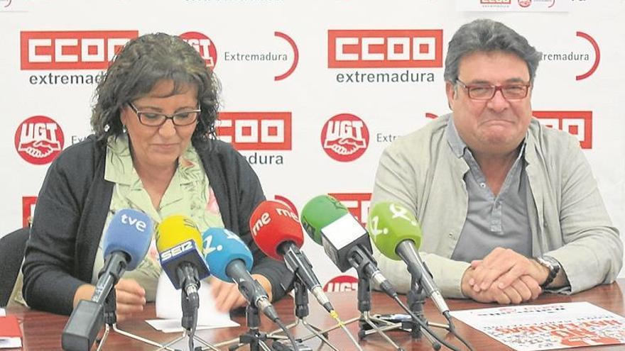 UGT y CCOO serán «muy reivindicativos» por el empleo y el tren el Primero de Mayo