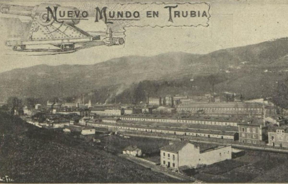 Vista general de la fábrica de Trubia en la que trabajó Bertrand.