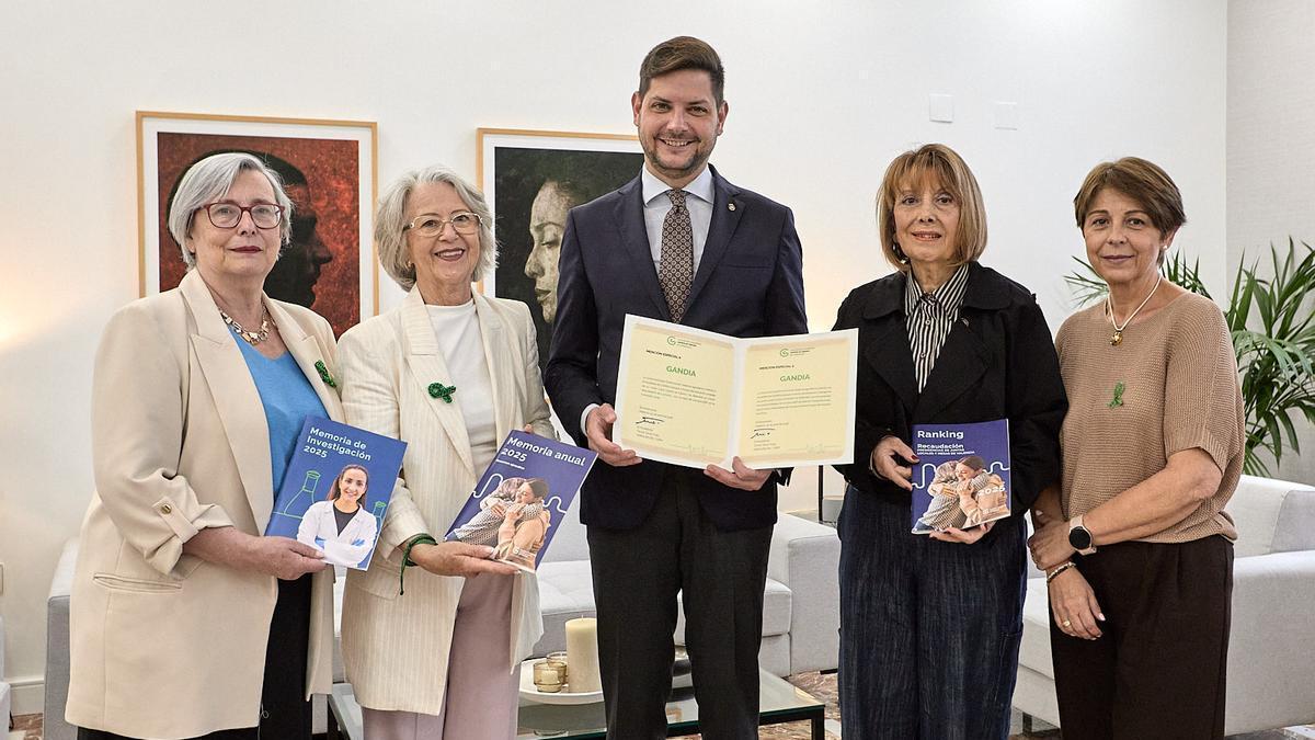 El Ayuntamiento de Gandia en colaboración con la Societat Espanyola Contra el Cáncer para la celebración de la colecta