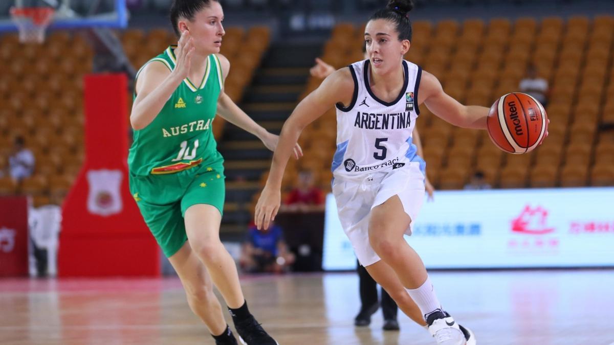 Macarena D'Urso con la Selección Argentina.