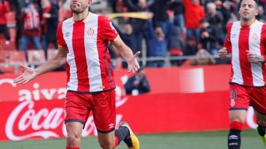 Stuani arriba al Pizjuán amb ganes de seguir augmentant el seu compte golejador, després dels dos que va fer a l&#039;Athletic fa set dies.