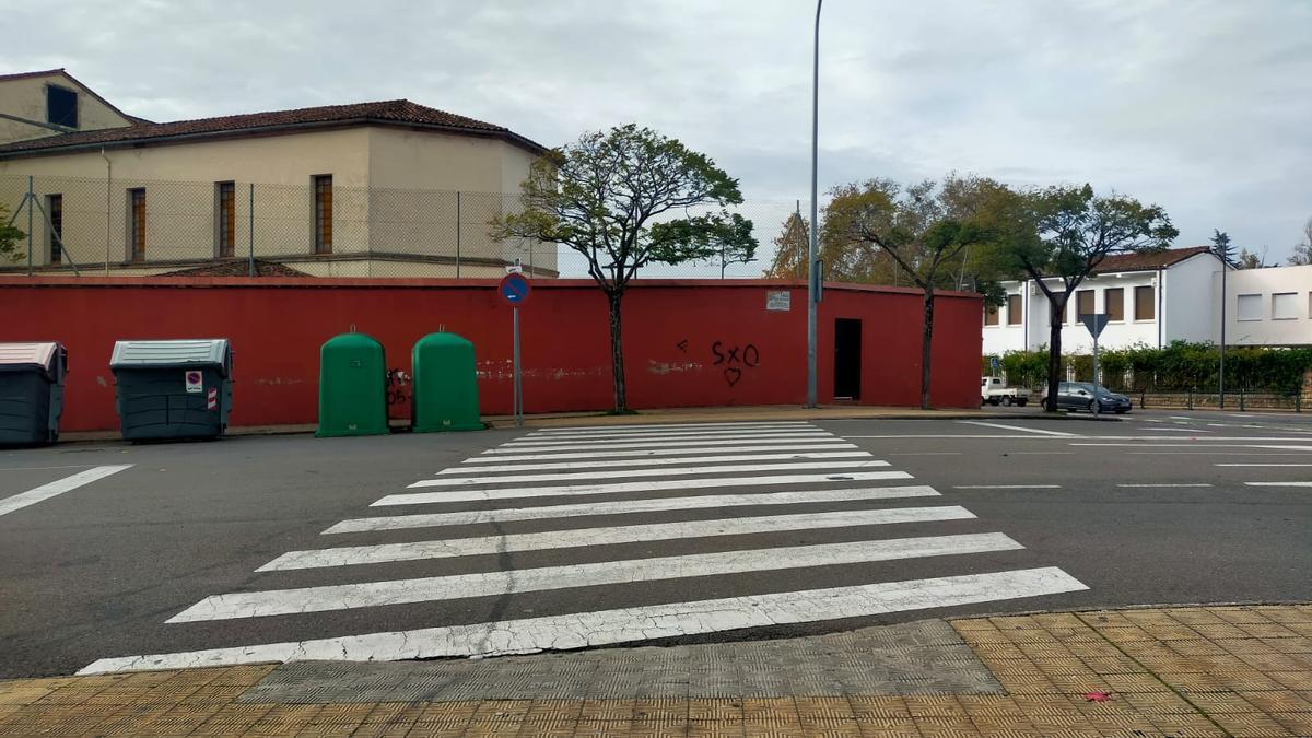 Paso de peatones donde ha sido atropellado un hombre en Plasencia.