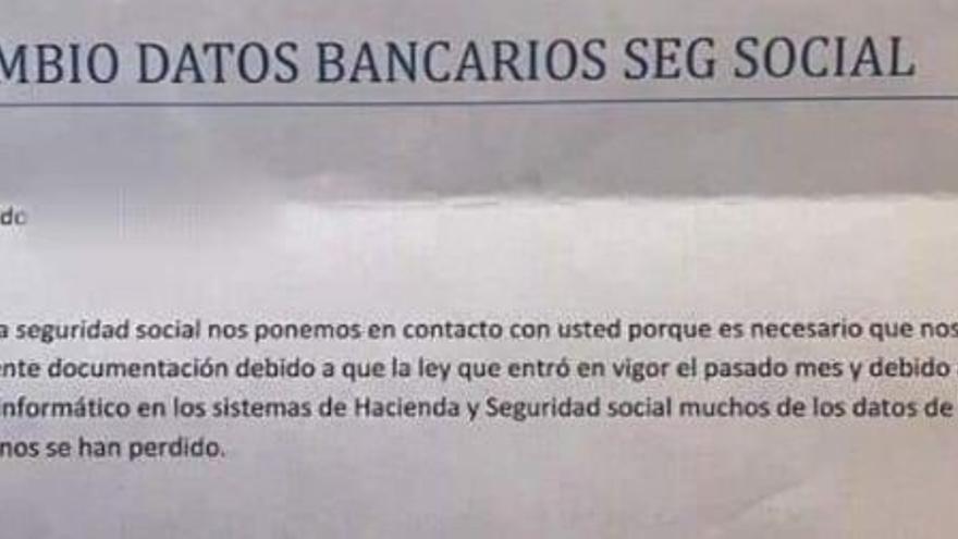 Seguridad Social | La carta falsa de la Seguridad Social de la que alerta la Guardia Civil