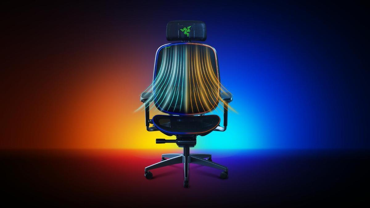 Isıtma ve soğutma sistemli Razer mesh oyuncu koltuğu