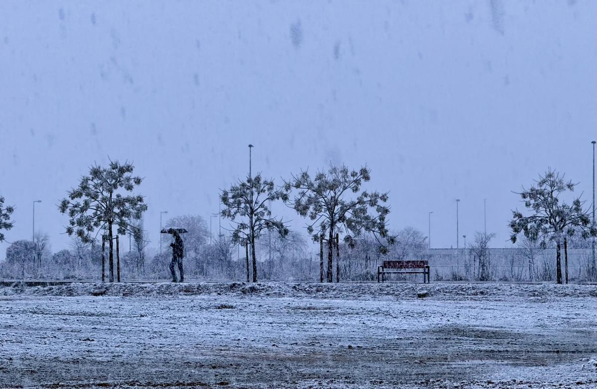 Nieve sobre Valladolid