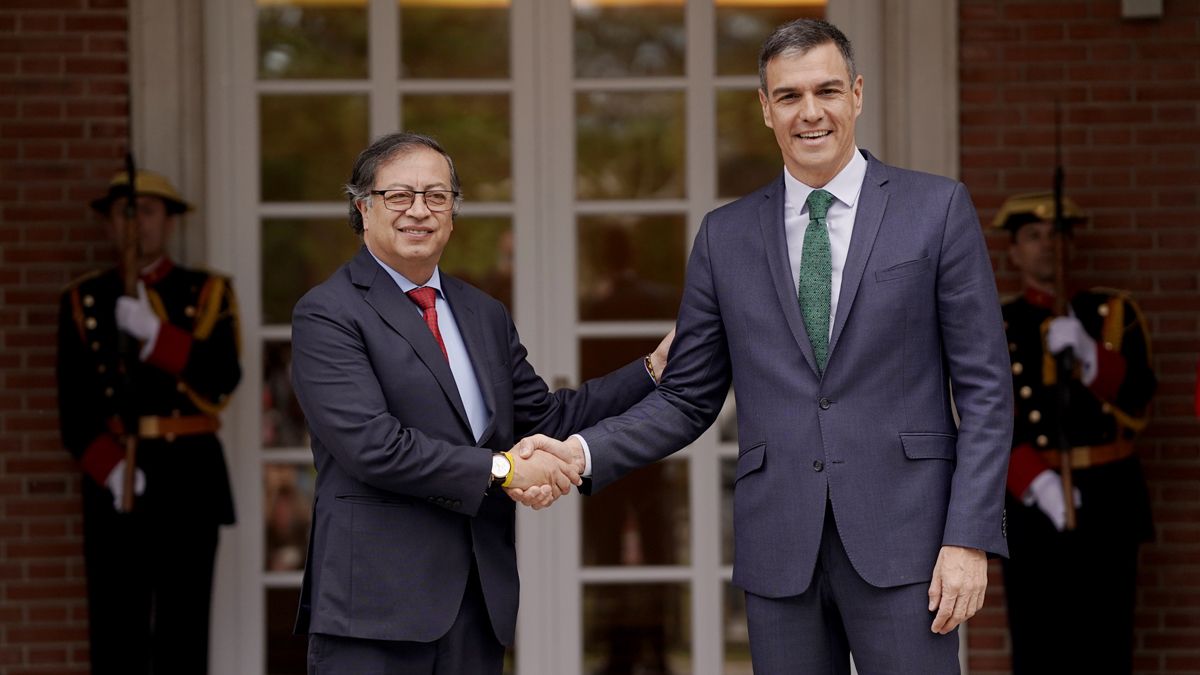 Pedro Sánchez recibe a Gustavo Petro Urrego, presidente de Colombia