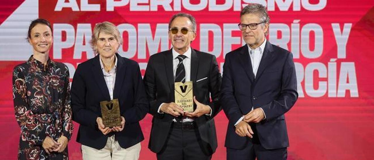 Paloma del Río y Christian García, Premio Valores al periodismo 2023.