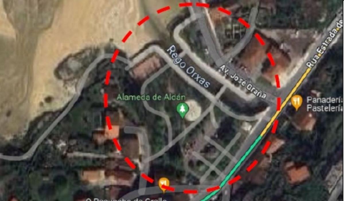 Canalizaciones antiguas en el entorno de la alameda de Aldán.   | //  FDV