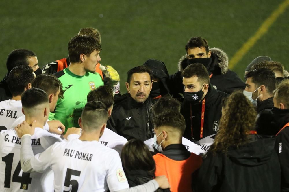 El cuadro santaeulaliense alcanza por primera vez la tercera ronda de la Copa del Rey tras lograr la clasificación en un trabajado encuentro