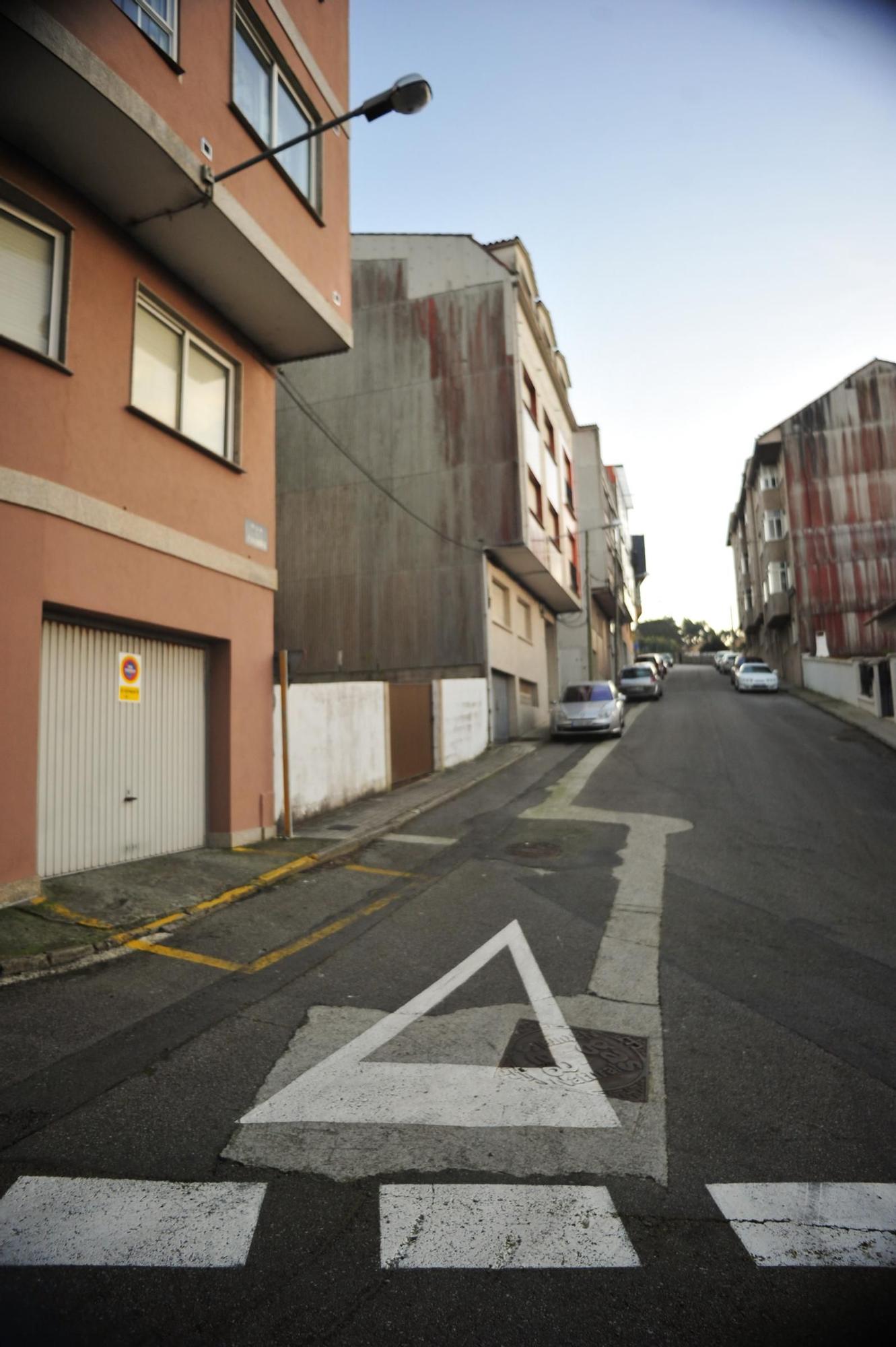 La calle Cantabria, en el barrio de O Sineiro.