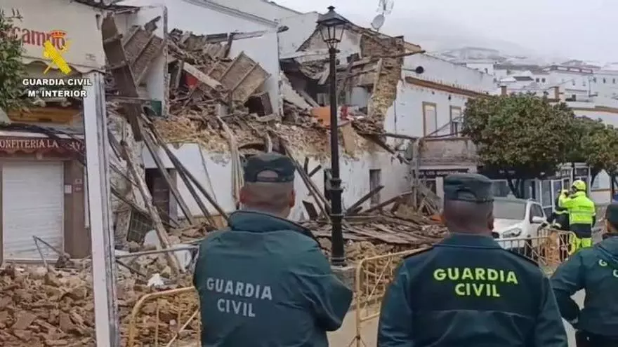 Se desploma un edificio de dos plantas en Alcalá de los Gazules (Cádiz) sin que haya heridos