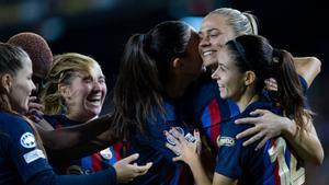 Las jugadoras del Barça confiadas ante la vuelta de las semis de Champions