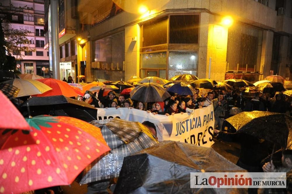 Protesta por la agresión a Andrés Martínez