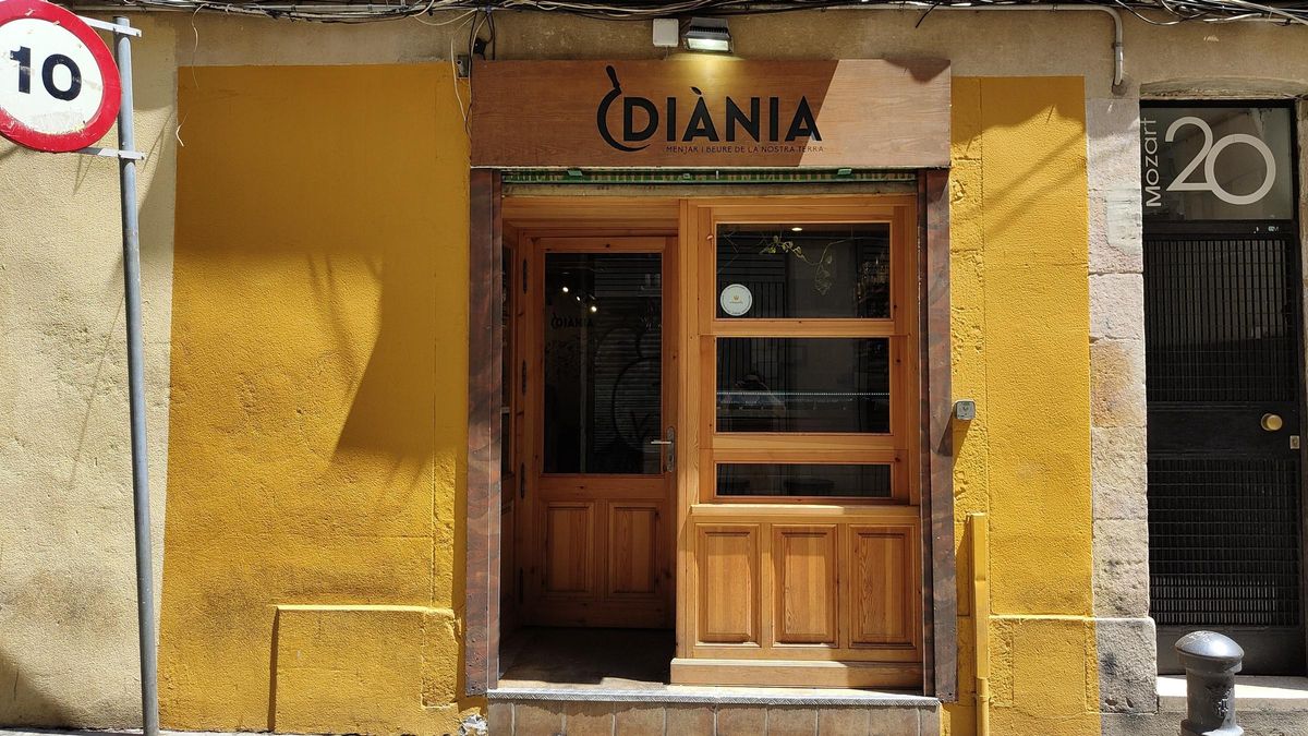 La entrada del restaurante Diània.