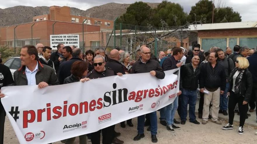 Imagen de una reciente protesta sindical en Fontcalent.