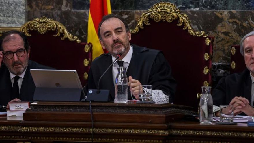 El juez Marchena, durante el juicio del &#039;procés&#039;.