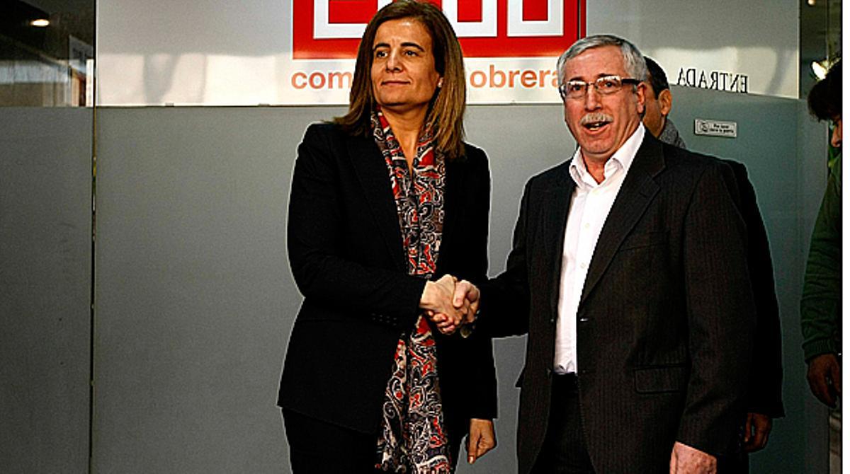 Declaracions de la ministra Báñez sobre la reforma laboral.