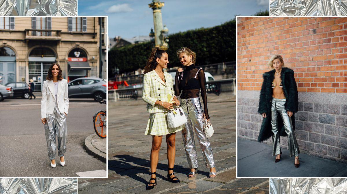 Van a ser tendencia: 7 pantalones metalizados de Zara, Mango y