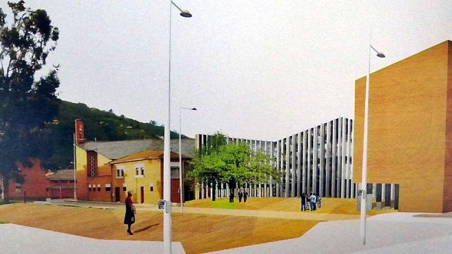 1. Recreación virtual del ayuntamiento de La Mayacina. 2. Protección de las viseras ideadas para el puente Seana. 3. Proyecto del plan urbano de Oñón. 4. Propuesta original para el edificio central de la Mayacina, construido finalmente con chapas opacas de color amarillo. 5. Rocódromo propuesto para  el polideportivo Oñón. 6. Hotel de Santullano.