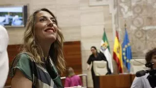 María Guardiola toma posesión como presidenta de la Junta de Extremadura en el Museo de Arte Romano de Mérida