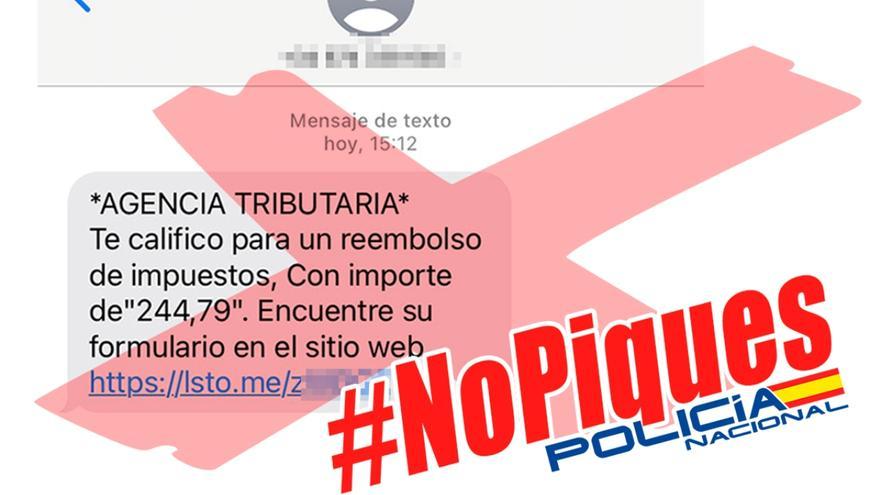 Cuidado si recibes un mensaje de la Agencia Tributaria: es una estafa