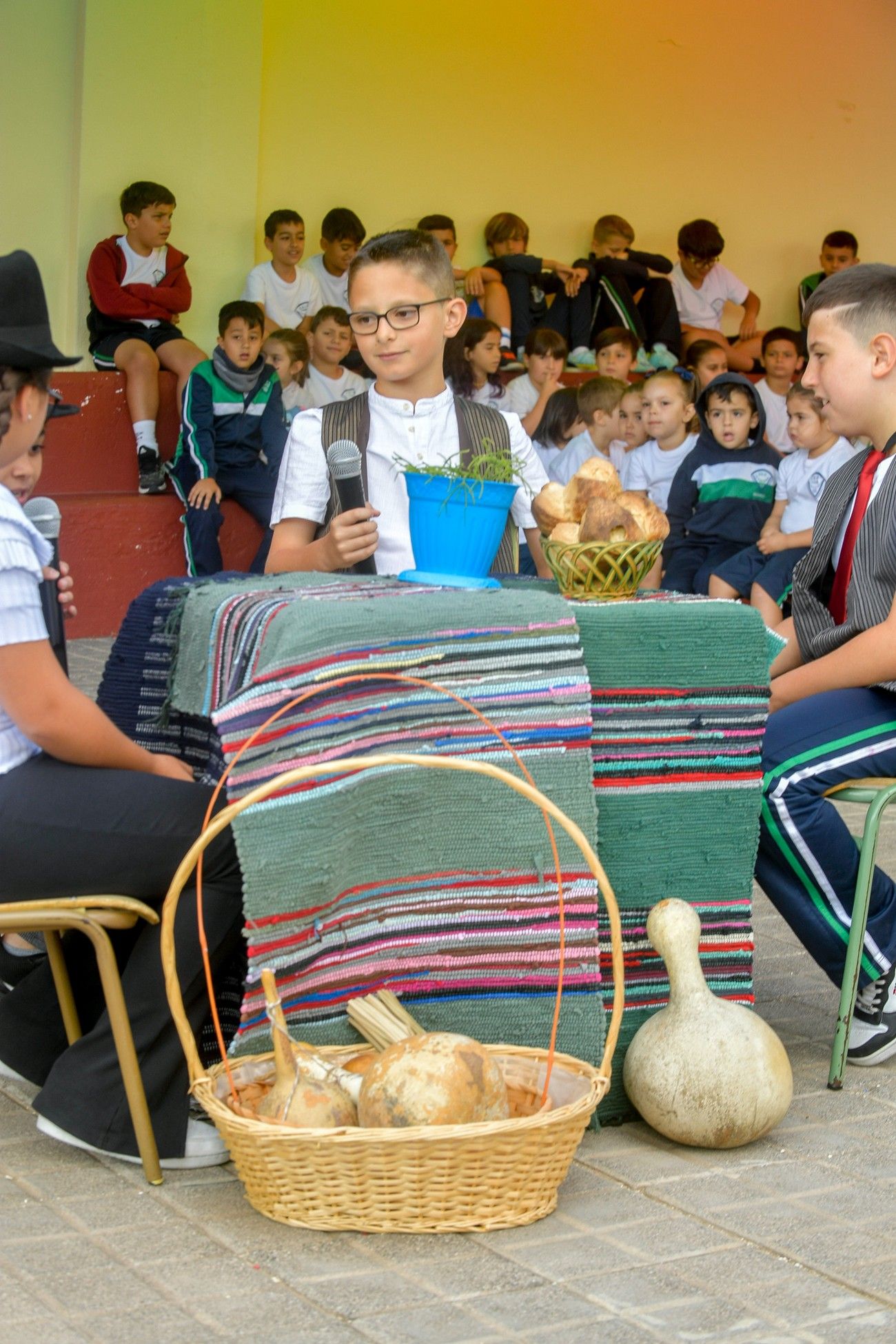 Inauguración del patio 'Manolo Vieira' en el CEIP La Pastrana (Ingenio)