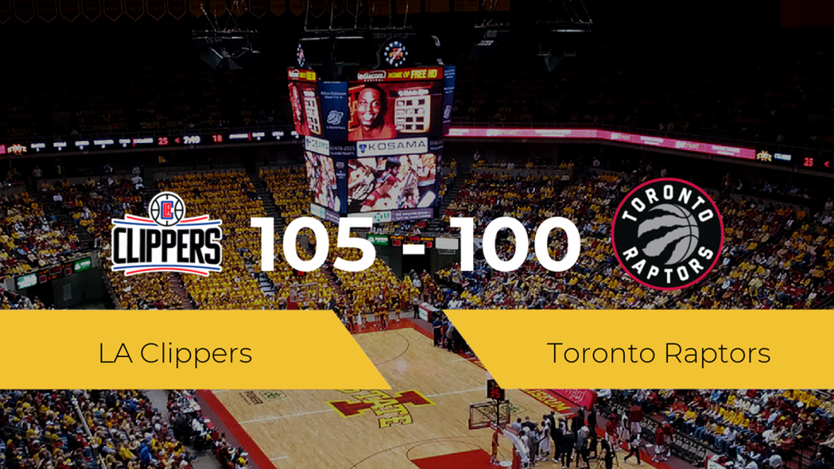 LA Clippers consigue la victoria frente a Toronto Raptors por 105-100