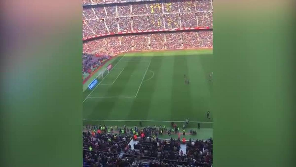 Así fue la pitada del Camp Nou dirigida a Bartomeu