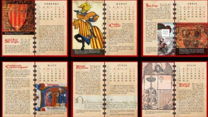 EL PERIÓDICO entrega el calendario de la DGA sobre la historia de Aragón