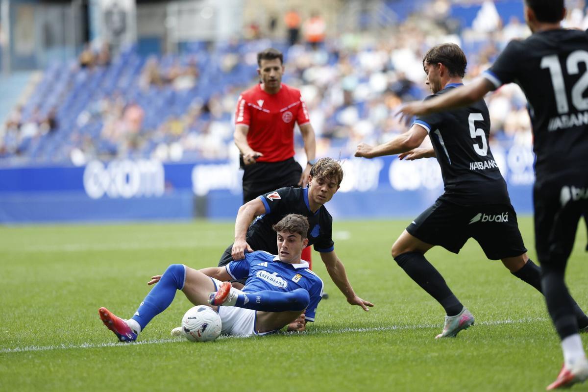 Así fue el partido entre el Real Oviedo y el Deportivo de la Coruña