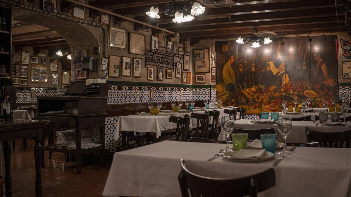 Uno de los comedores de Los Caracoles.