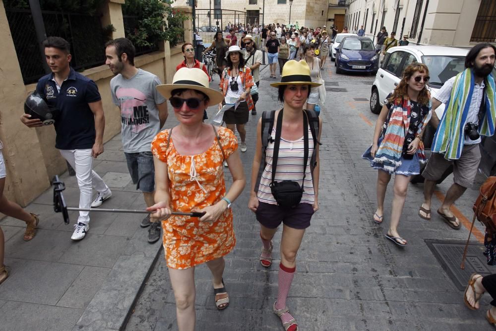 Manifestación contra la 'turistificación' de Ciutat Vella