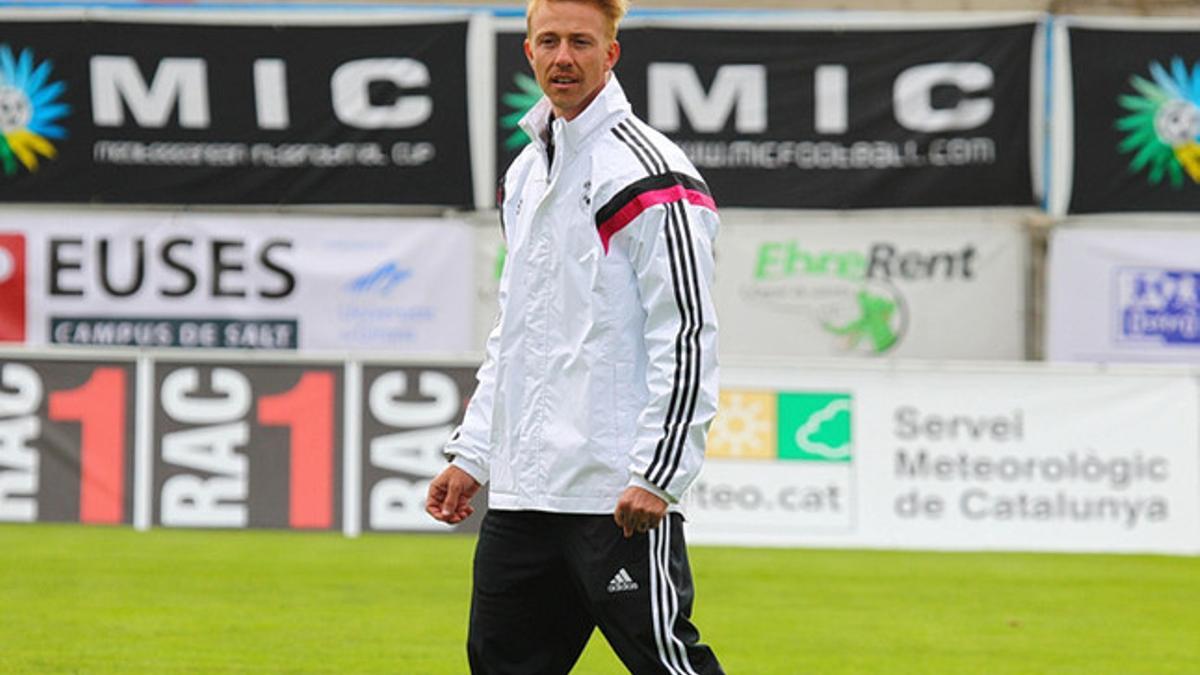 Guti, en el estadio Palamós Costa Brava